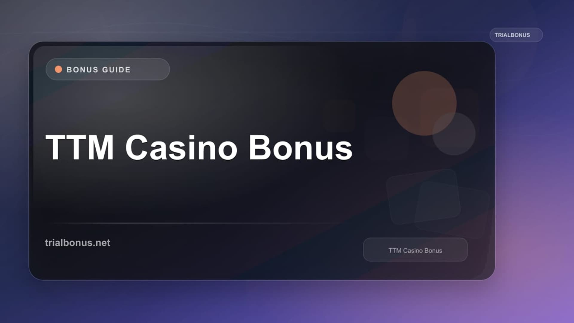 TTM Casino Bonus