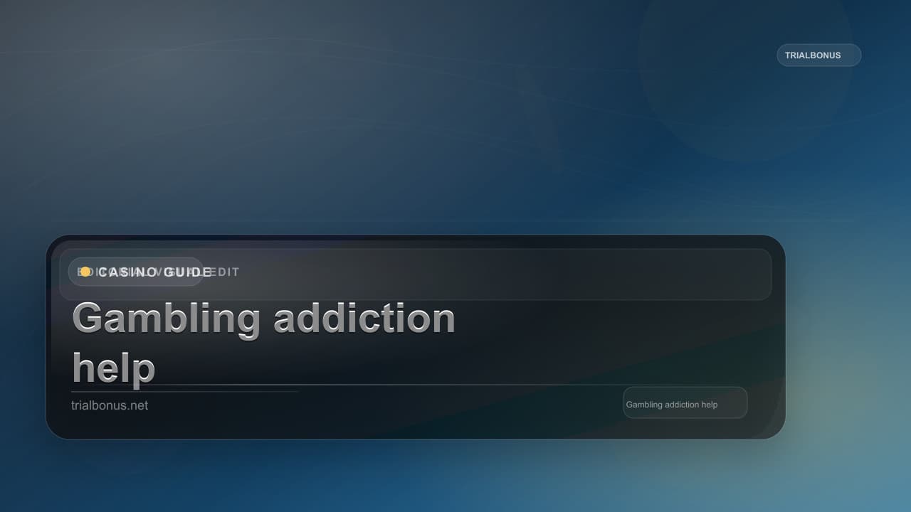 Gambling addiction help UK Guide