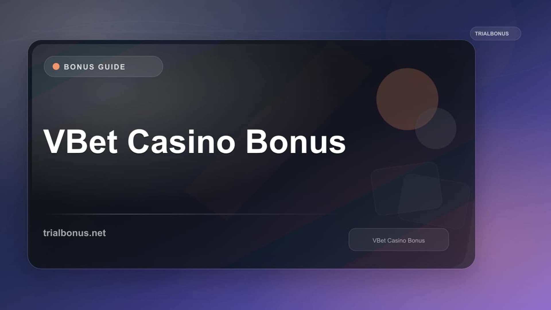 VBet Casino Bonus