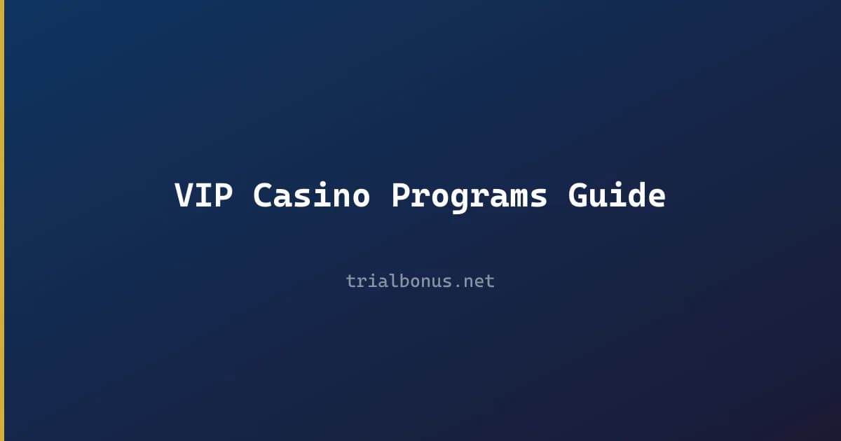 VIP Casino Programs Guide review