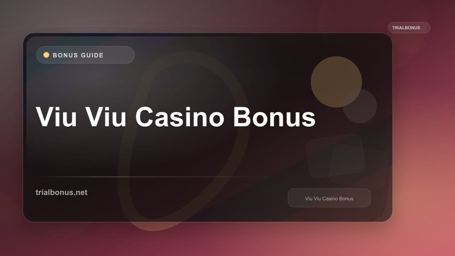 Viu Viu Casino Bonus