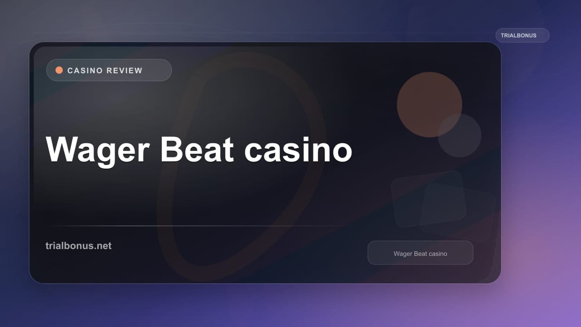 Wager Beat casino