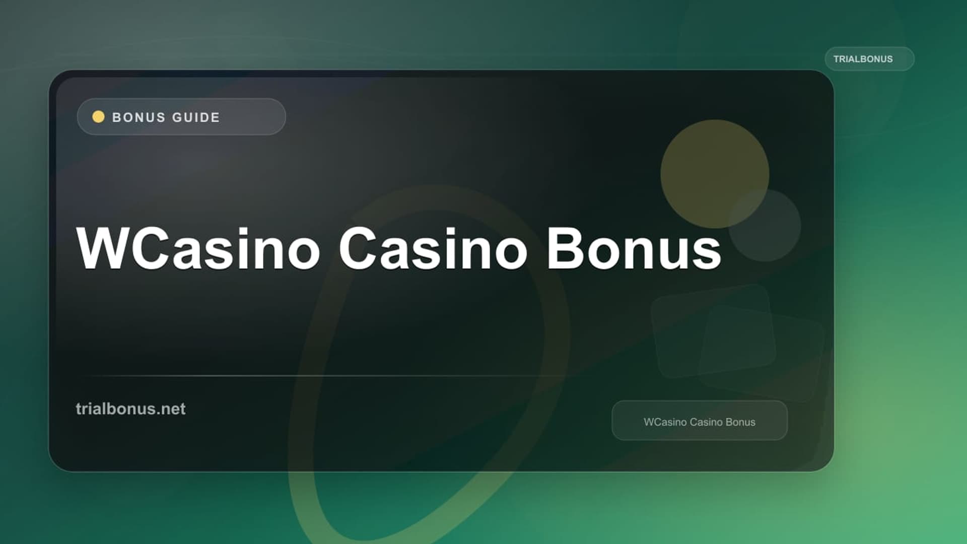 WCasino Casino Bonus