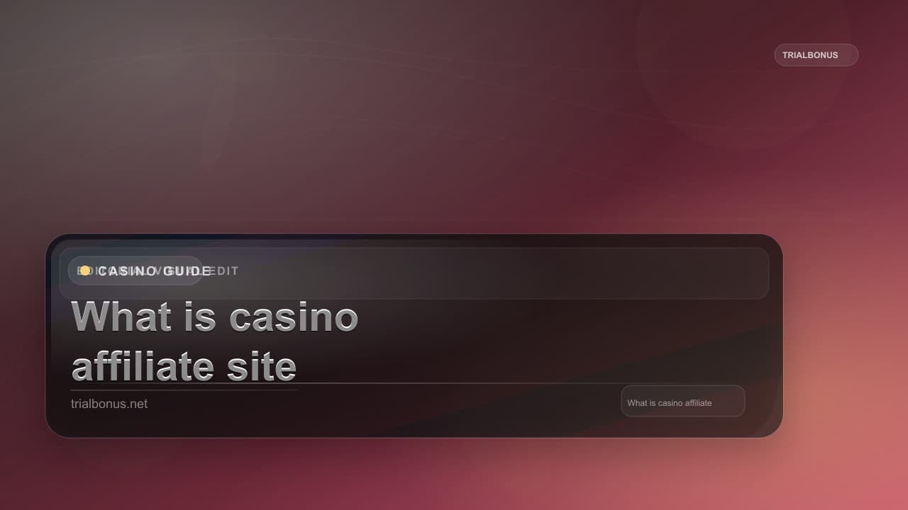 What is a casino affiliate site Guide