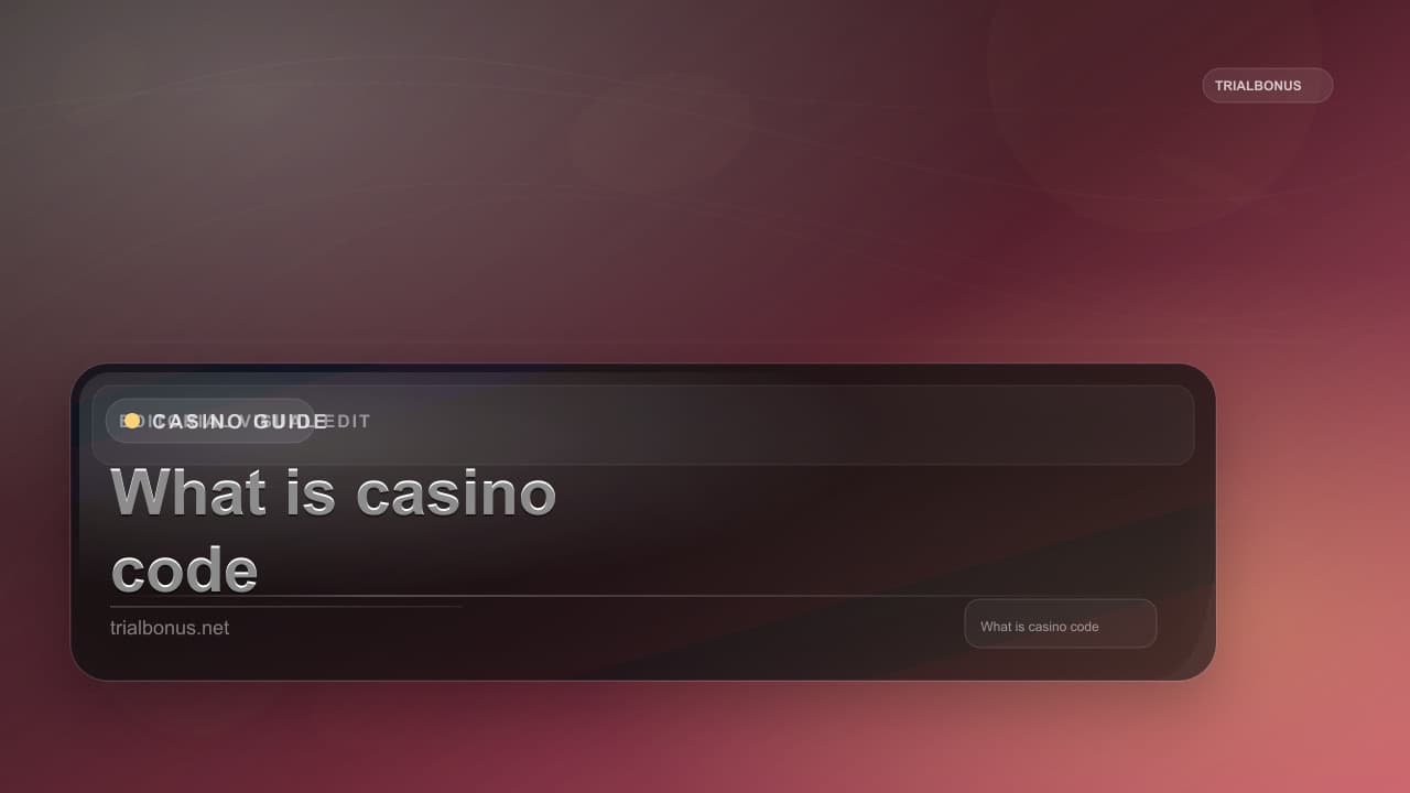 What is a casino bonus code Guide