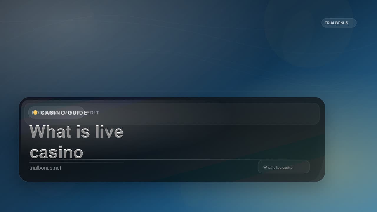 What is a live casino Guide