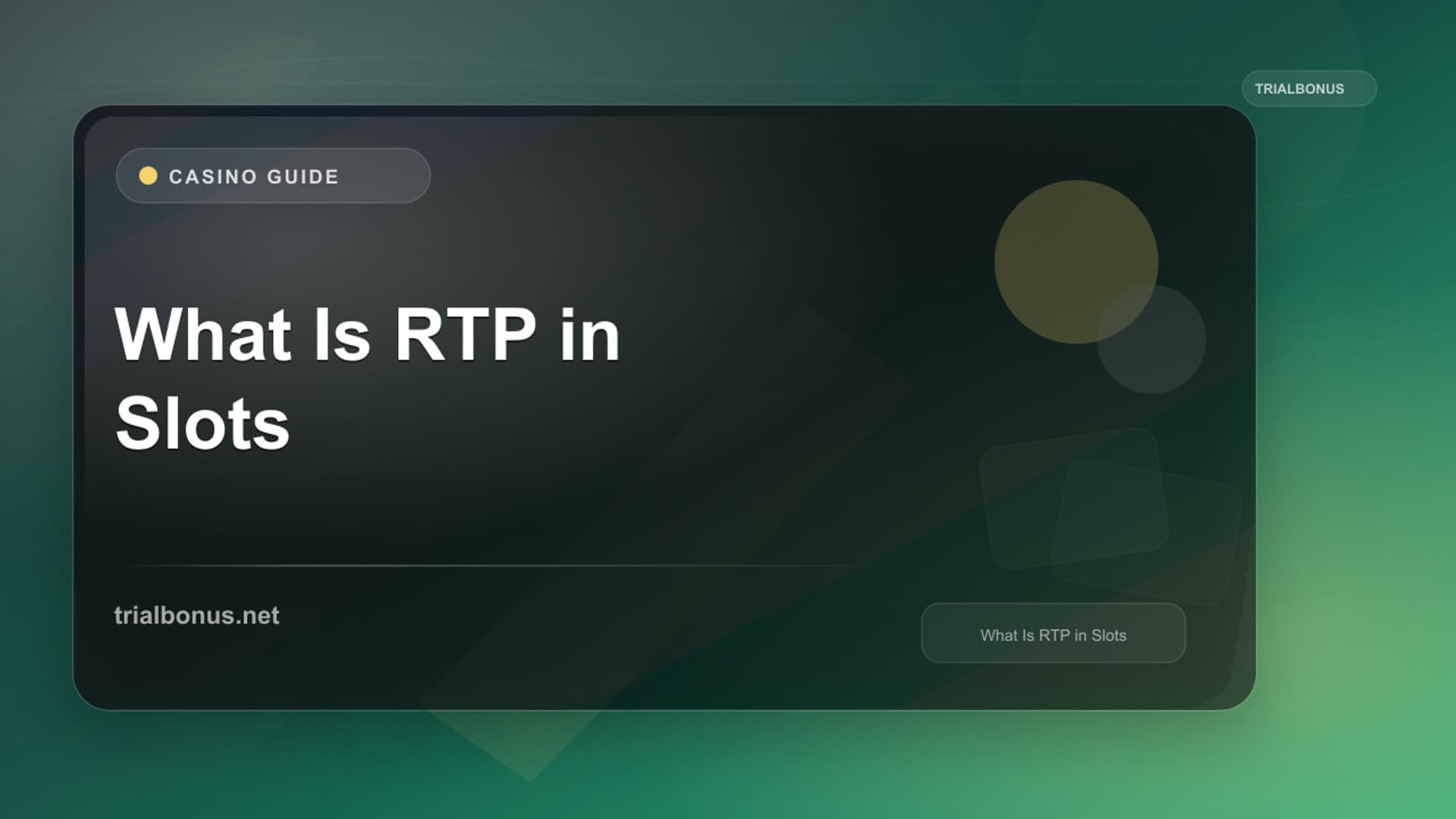 What Is RTP in Slots?