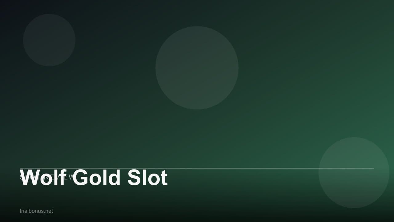 Wolf Gold Slot