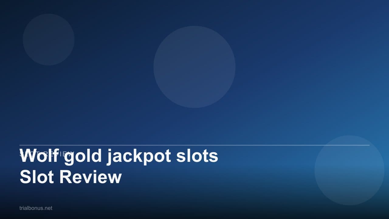 Wolf gold jackpot slots Slot Review
