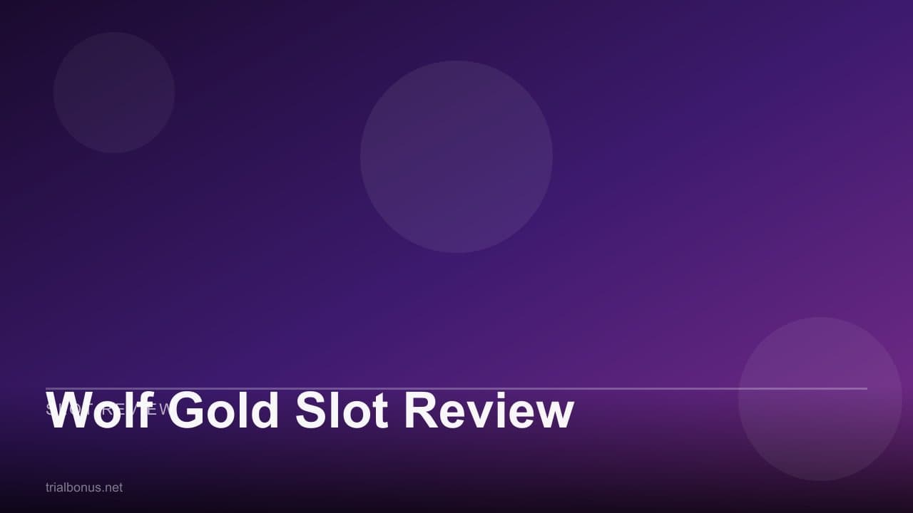 Wolf Gold Slot Review