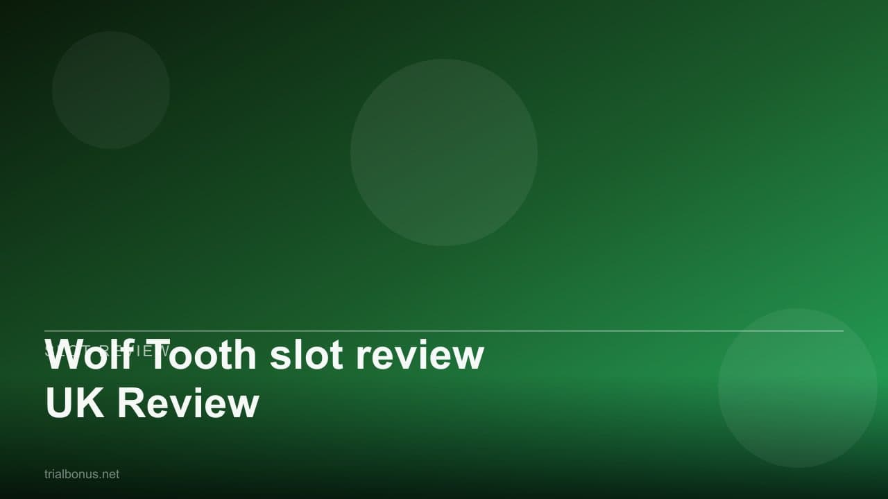 Wolf Tooth slot review UK Review