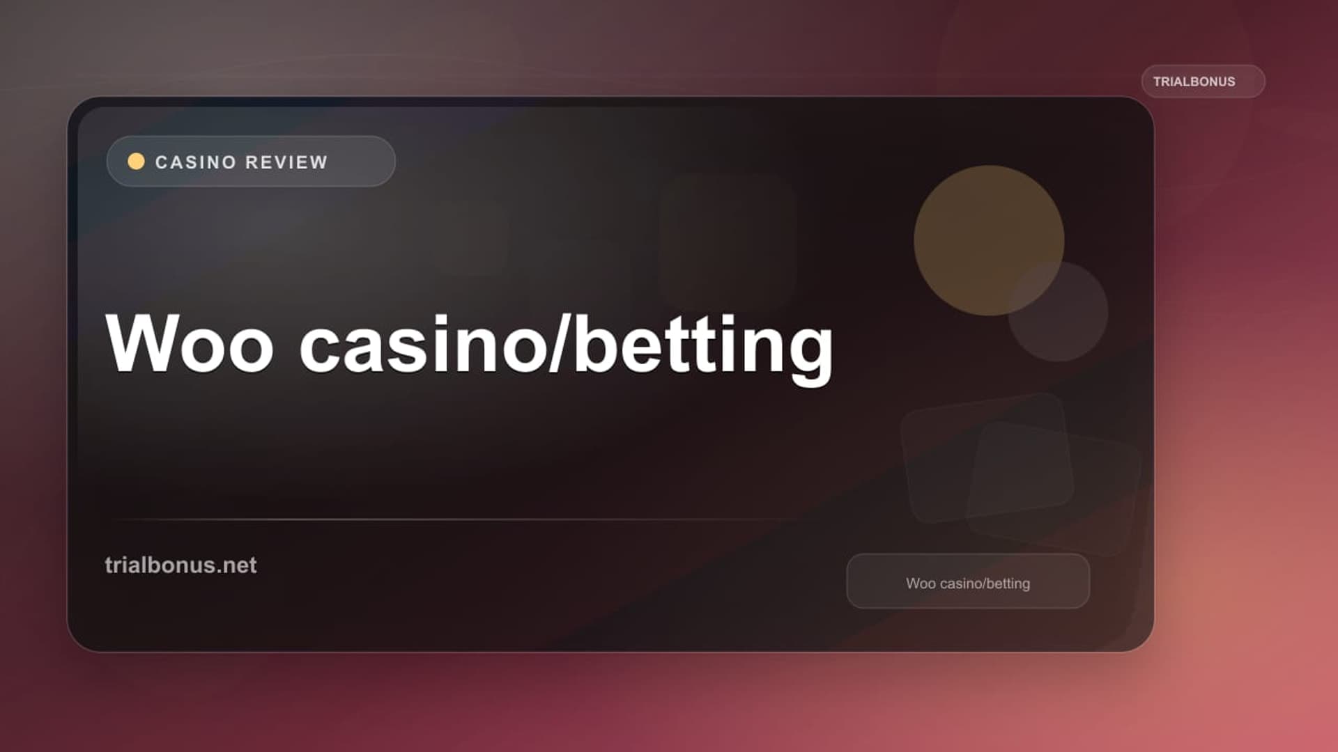 Woo casino/betting