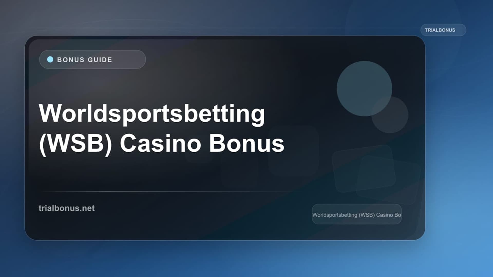 Worldsportsbetting (WSB) logo