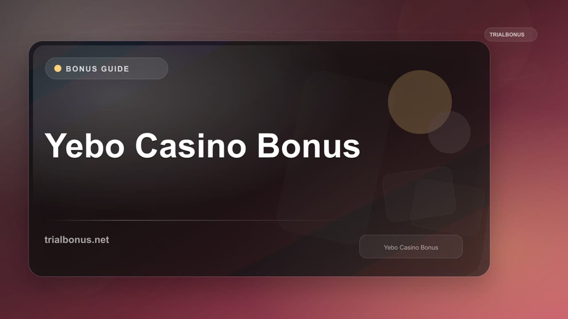 Yebo Casino Bonus