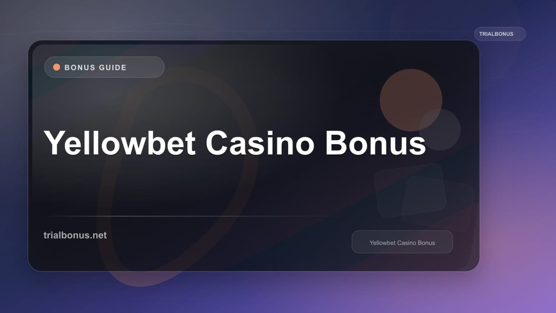Yellowbet Casino Bonus