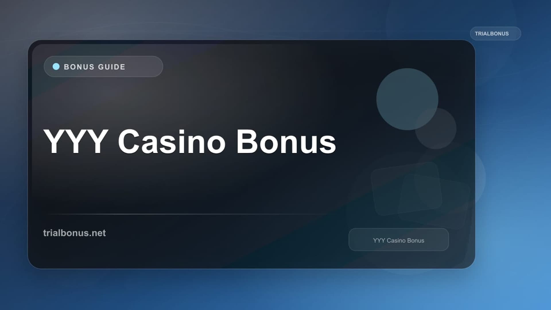 YYY Casino Bonus
