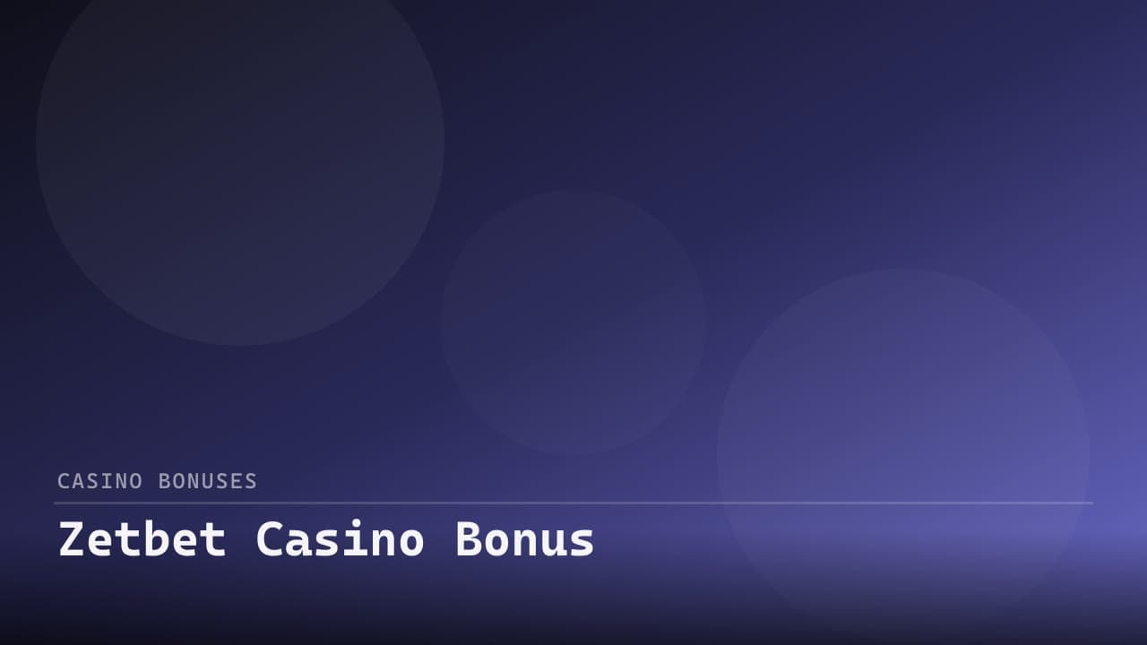 Zetbet Casino Bonus