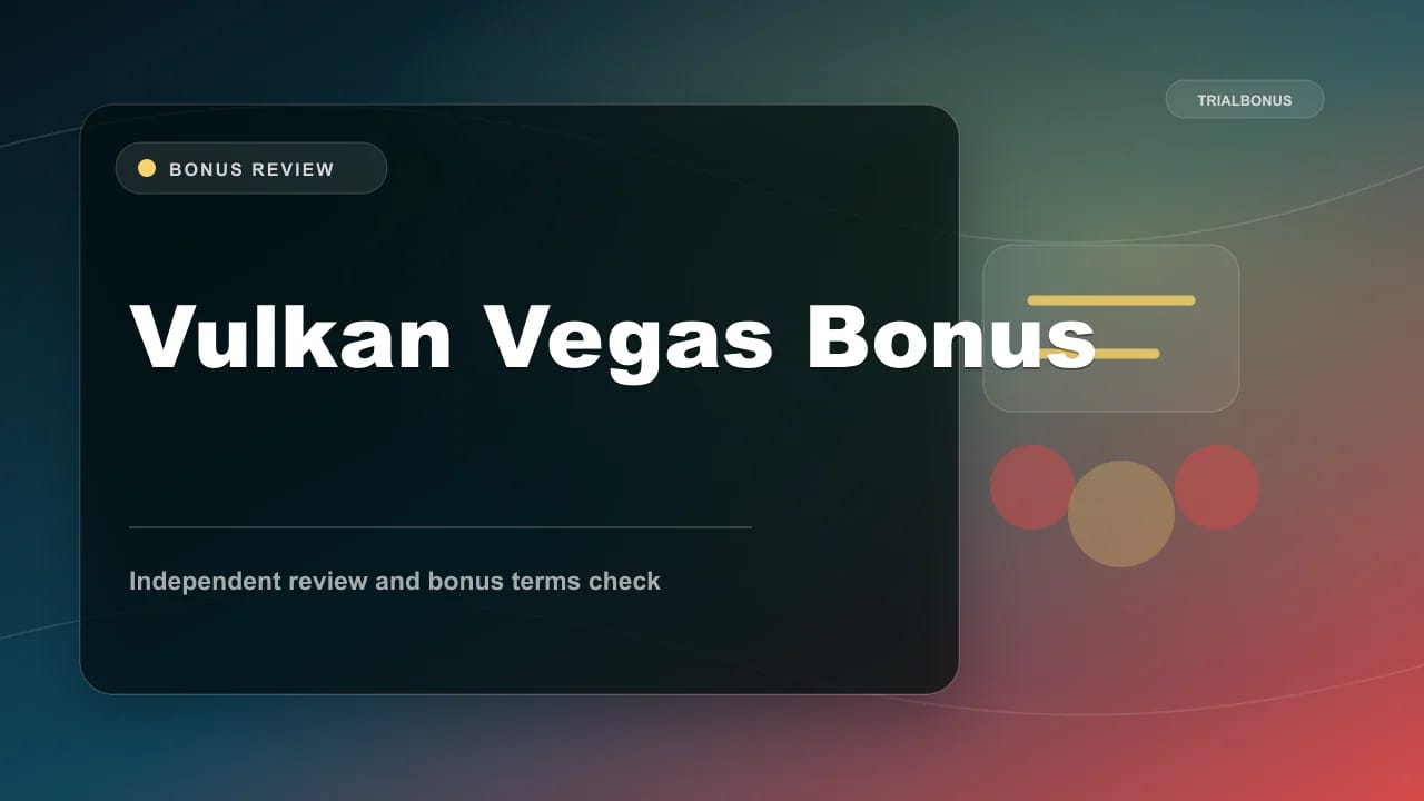 Vulkan Vegas Bonus