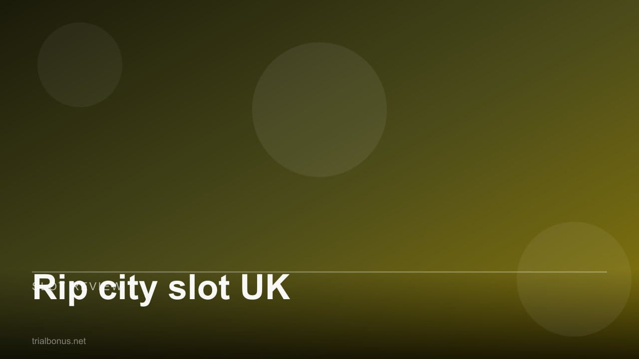 Rip city slot UK
