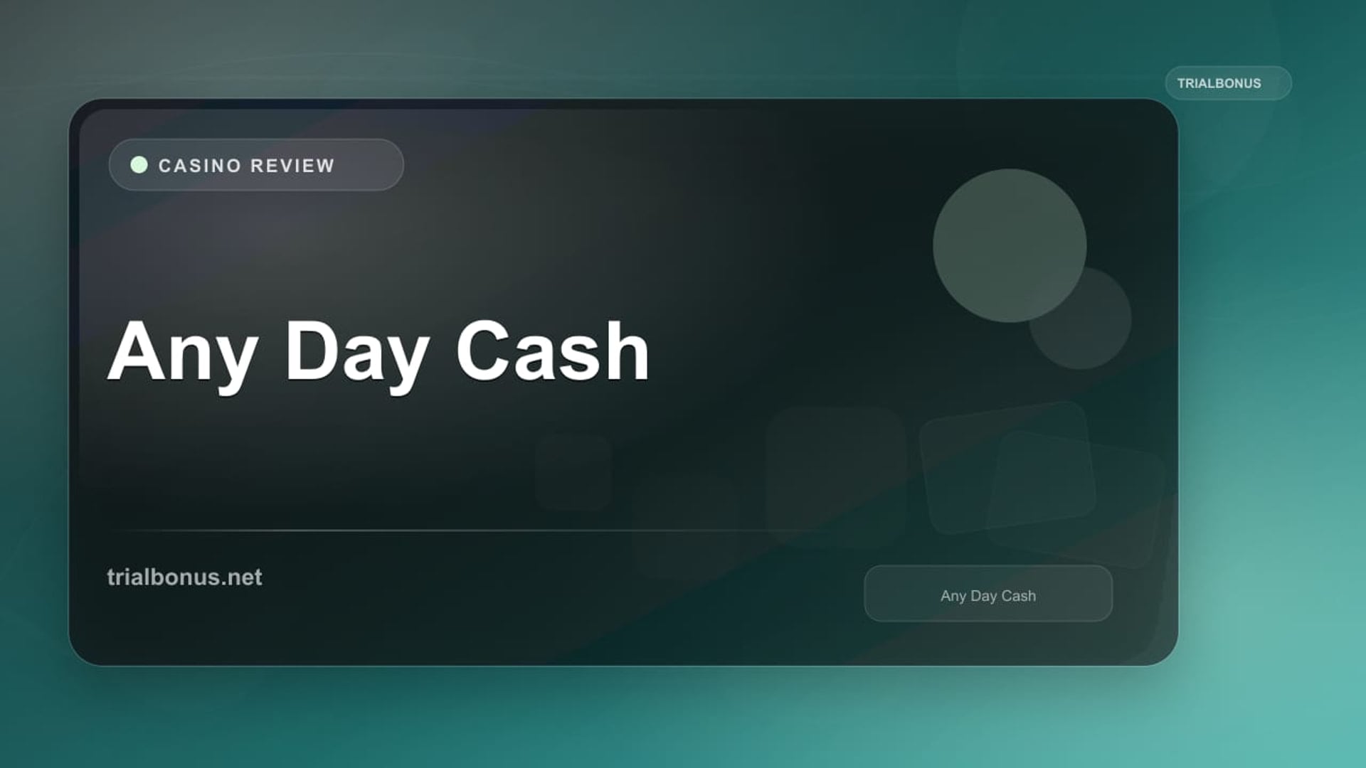 Any Day Cash review