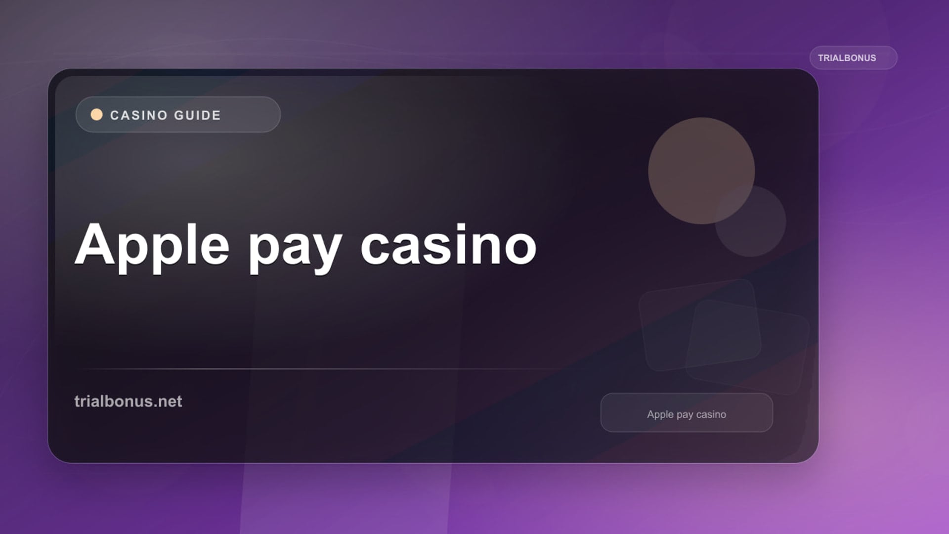 Apple Pay Casino UK Guide review