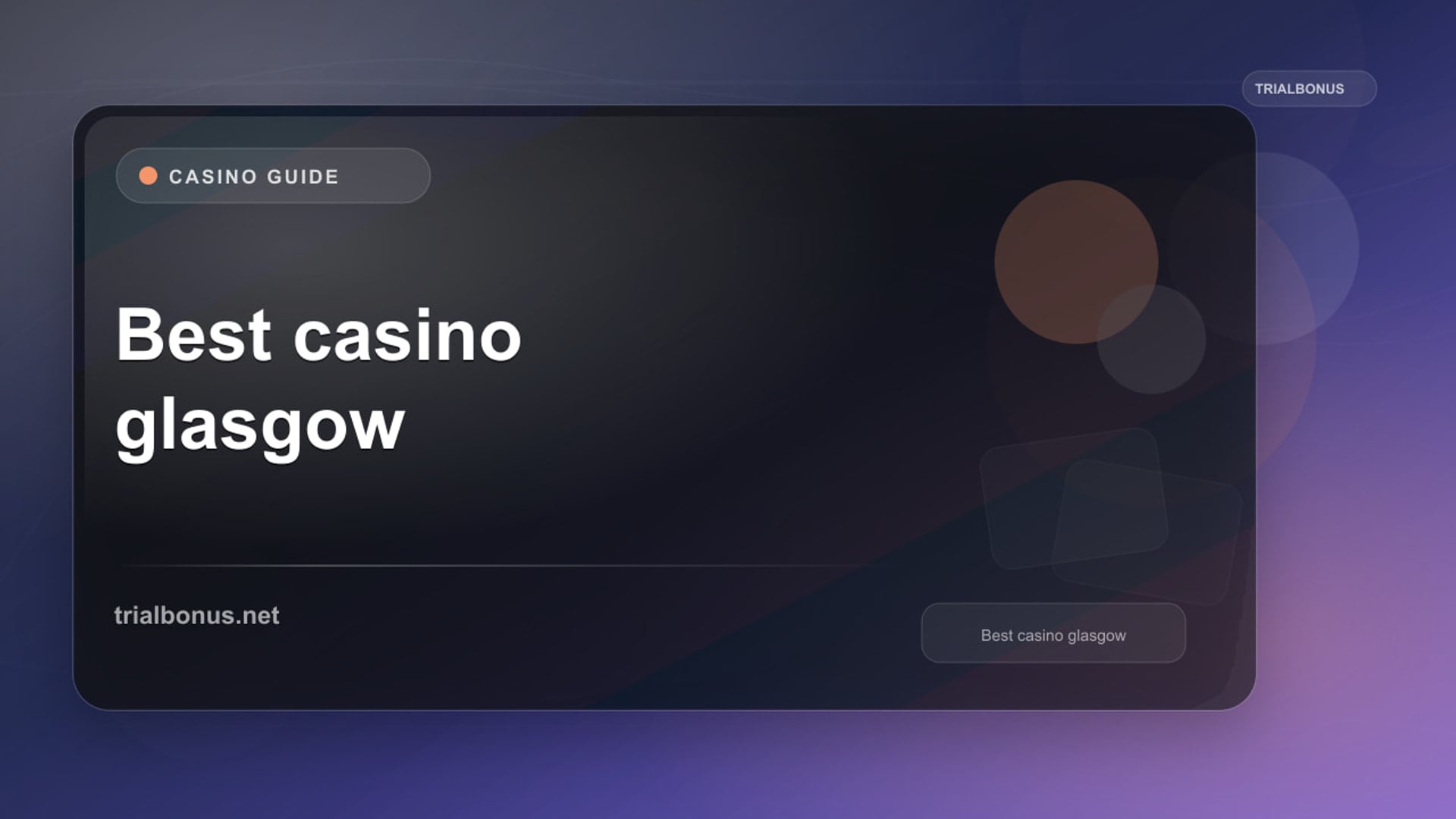 Best casino glasgow uk UK review