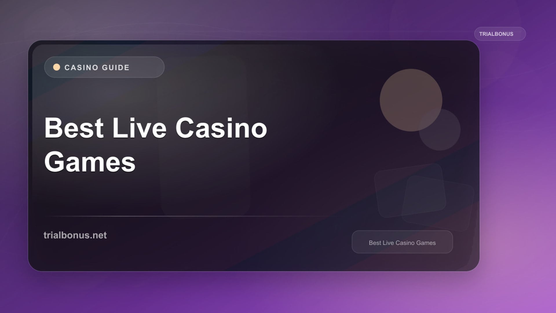 Best Live Casino Games UK Guide review