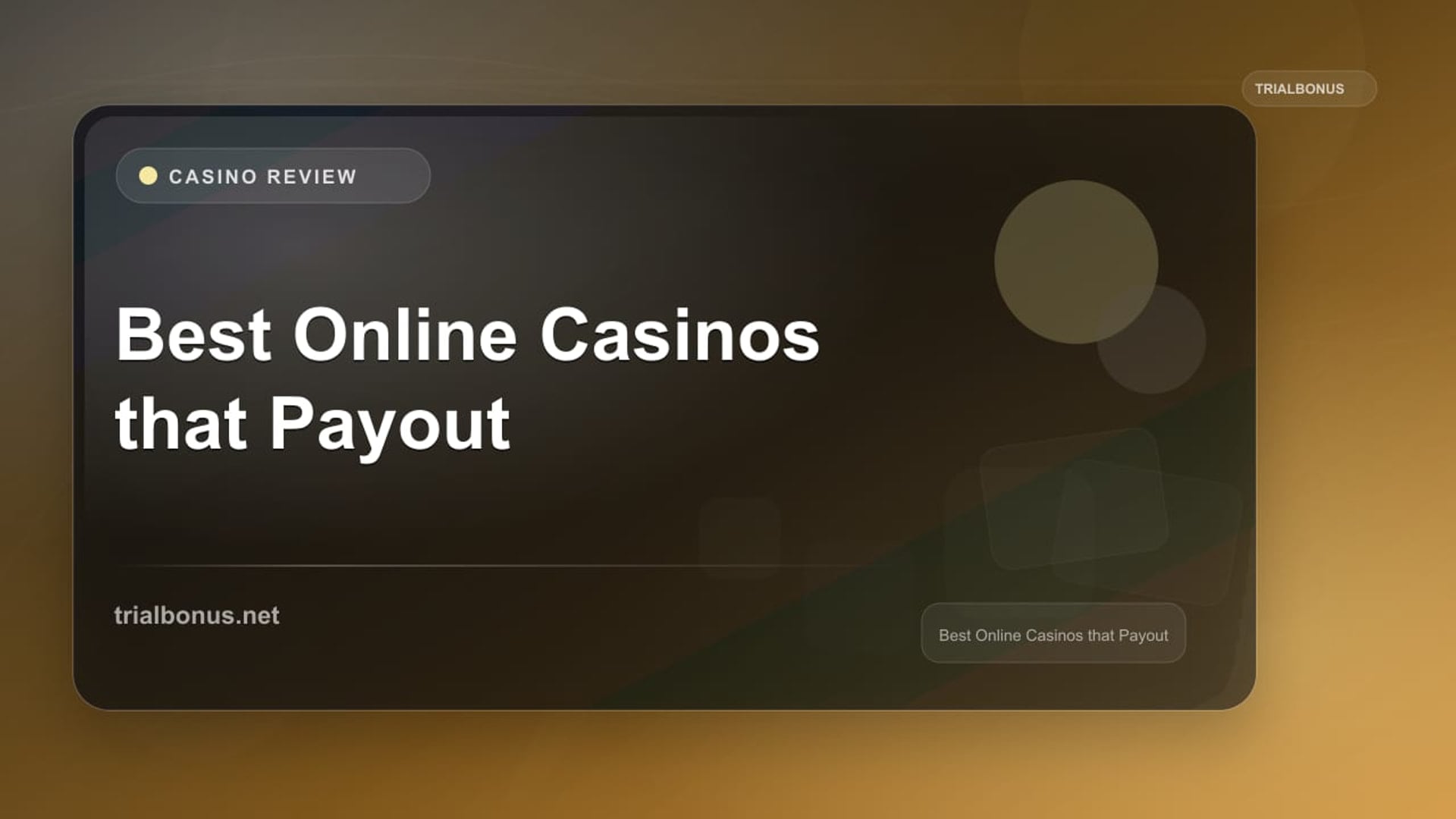 Best Online Casinos that Payout review