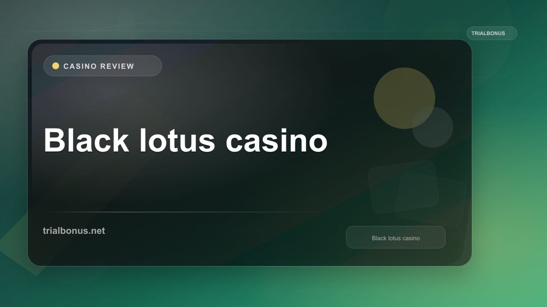 Black lotus casino review