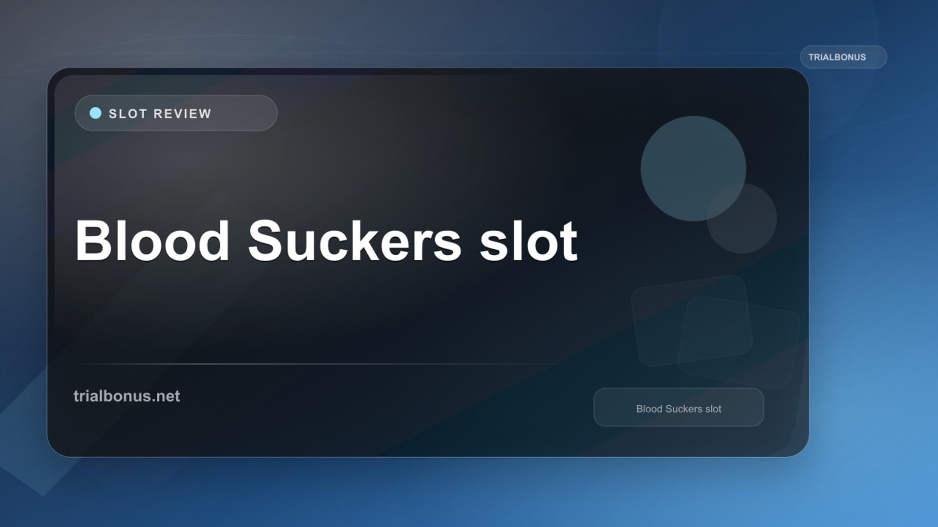 Blood Suckers Slot: What to Check Before Playing review