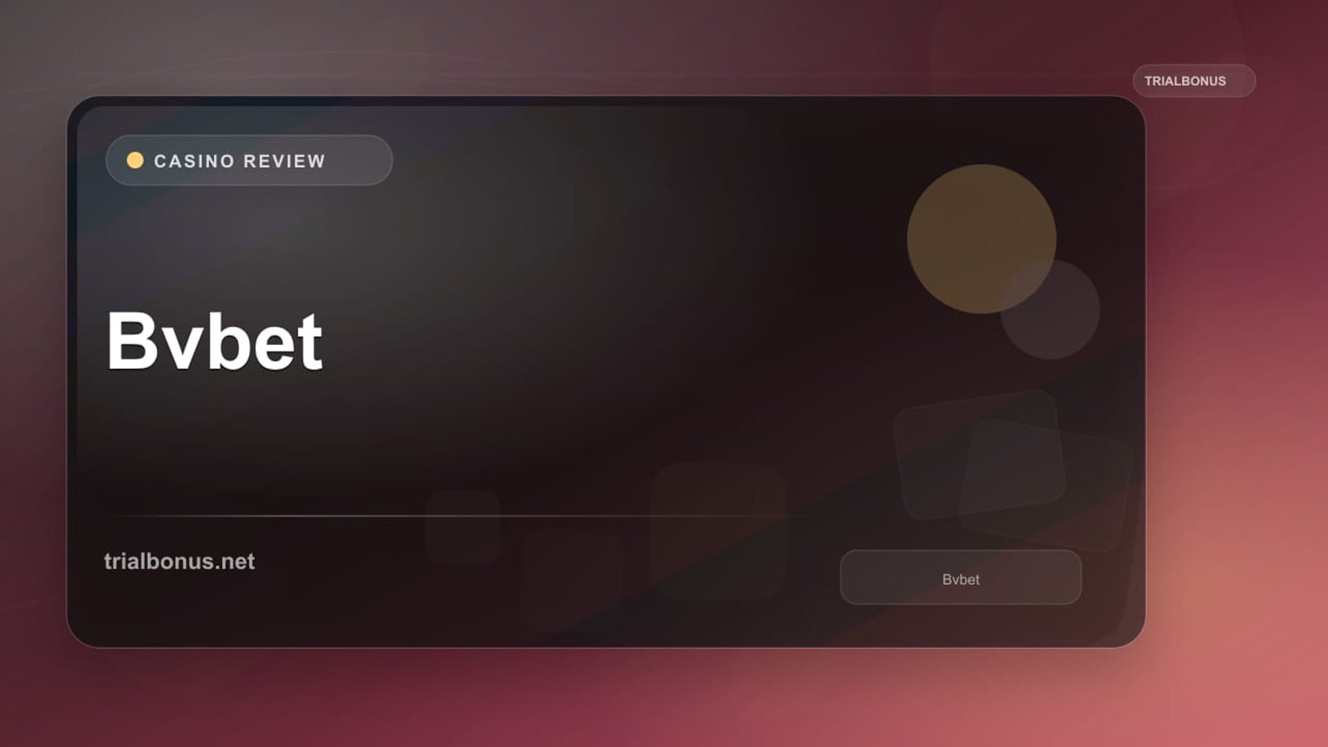 Bvbet review