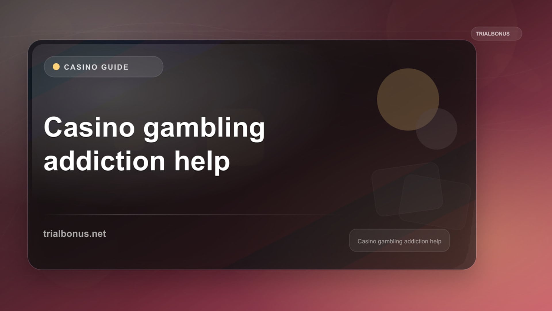 Casino Addiction Help in Great Britain review