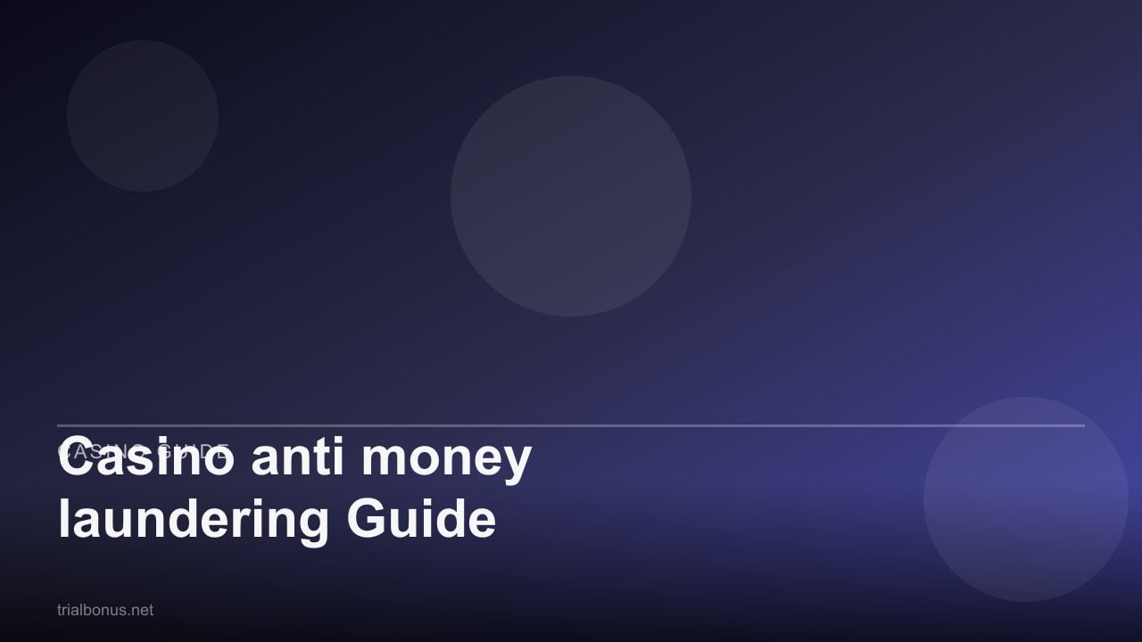 Casino anti money laundering Guide review