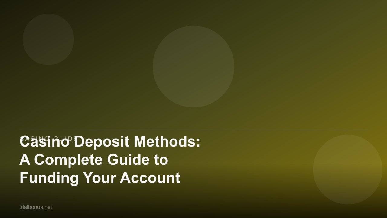 Casino Deposit Methods: A Complete Guide to Funding Your Account review
