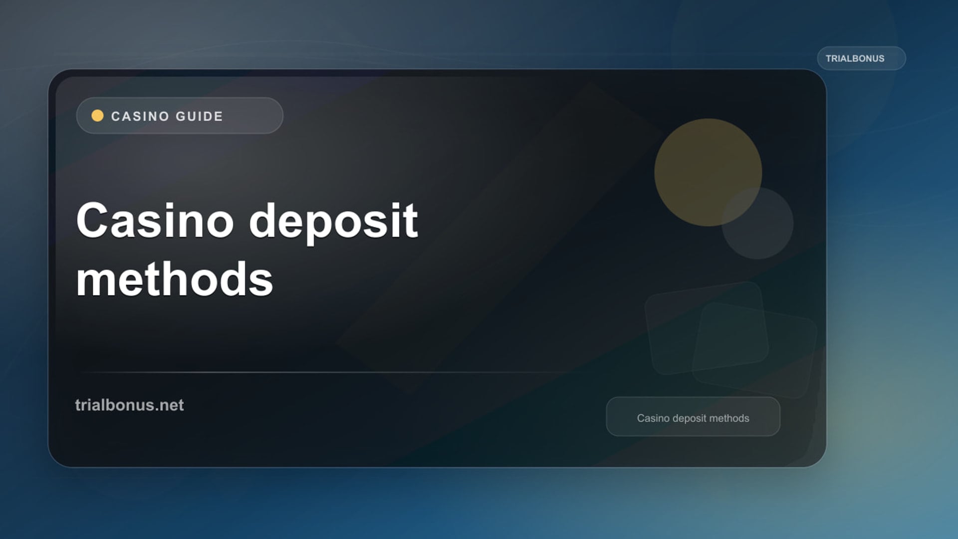 Casino deposit methods uk UK review