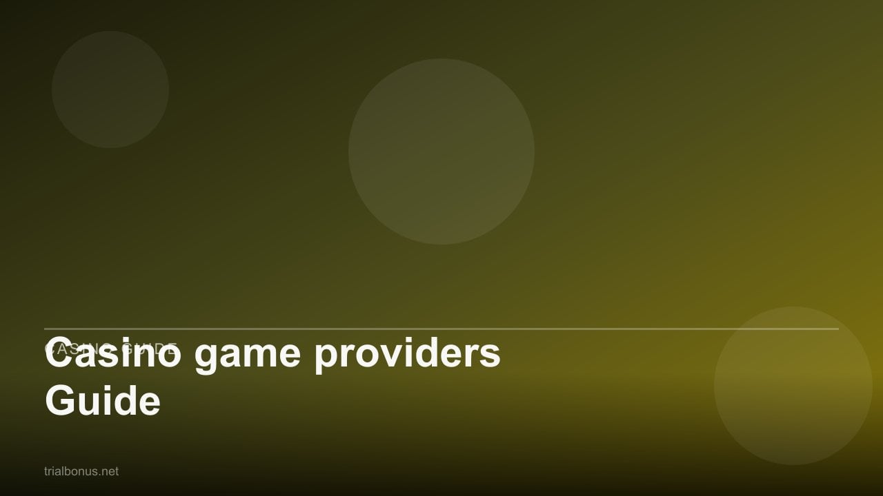 Casino game providers Guide review