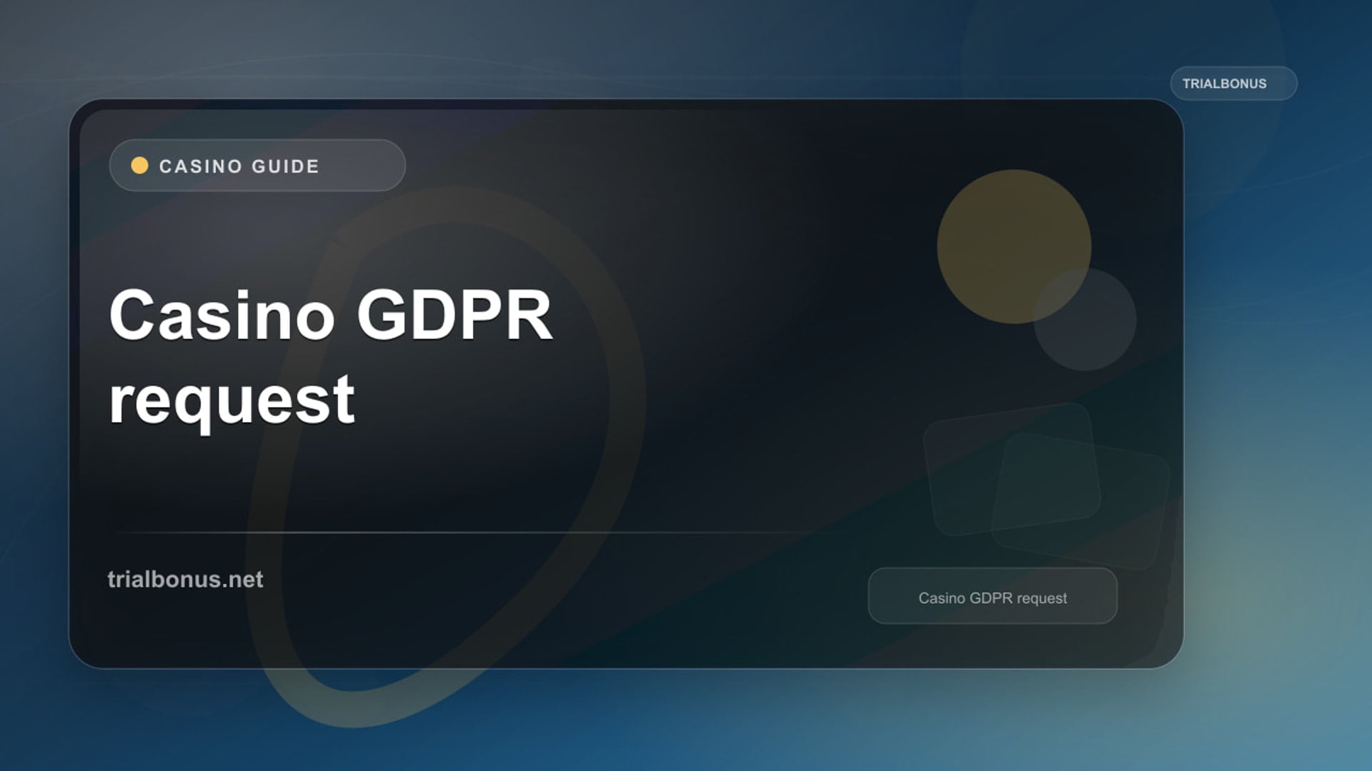 Casino GDPR Request Guide for UK Players review