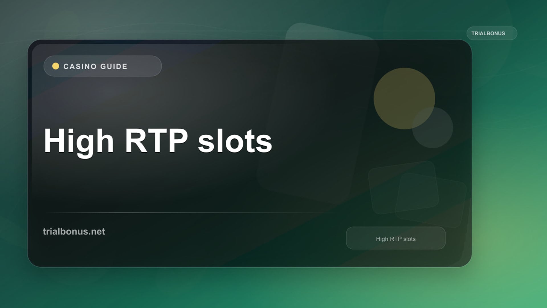 High RTP Slots Guide: What the Figure Means review