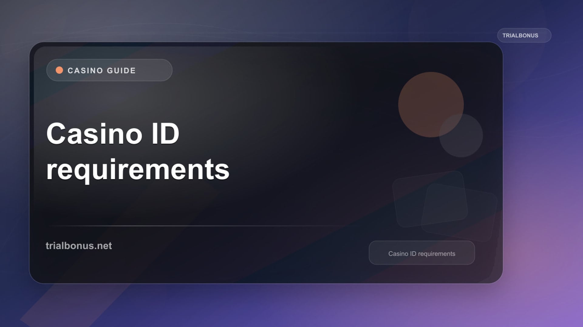 Casino ID Requirements: Understanding Verification Without Assumptions review