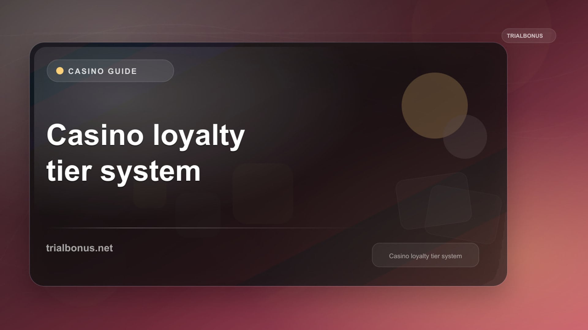 Casino loyalty tier system UK Guide review
