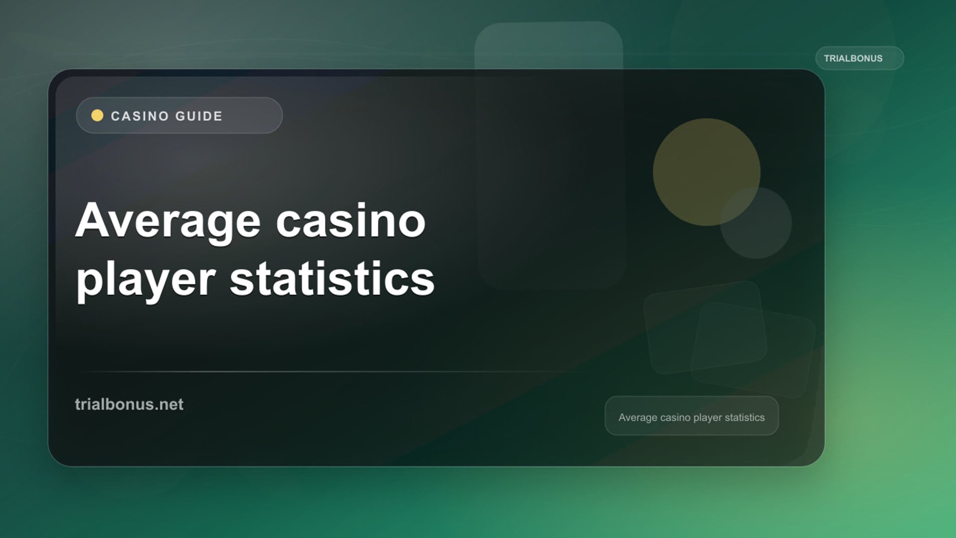 Average casino player statistics UK review