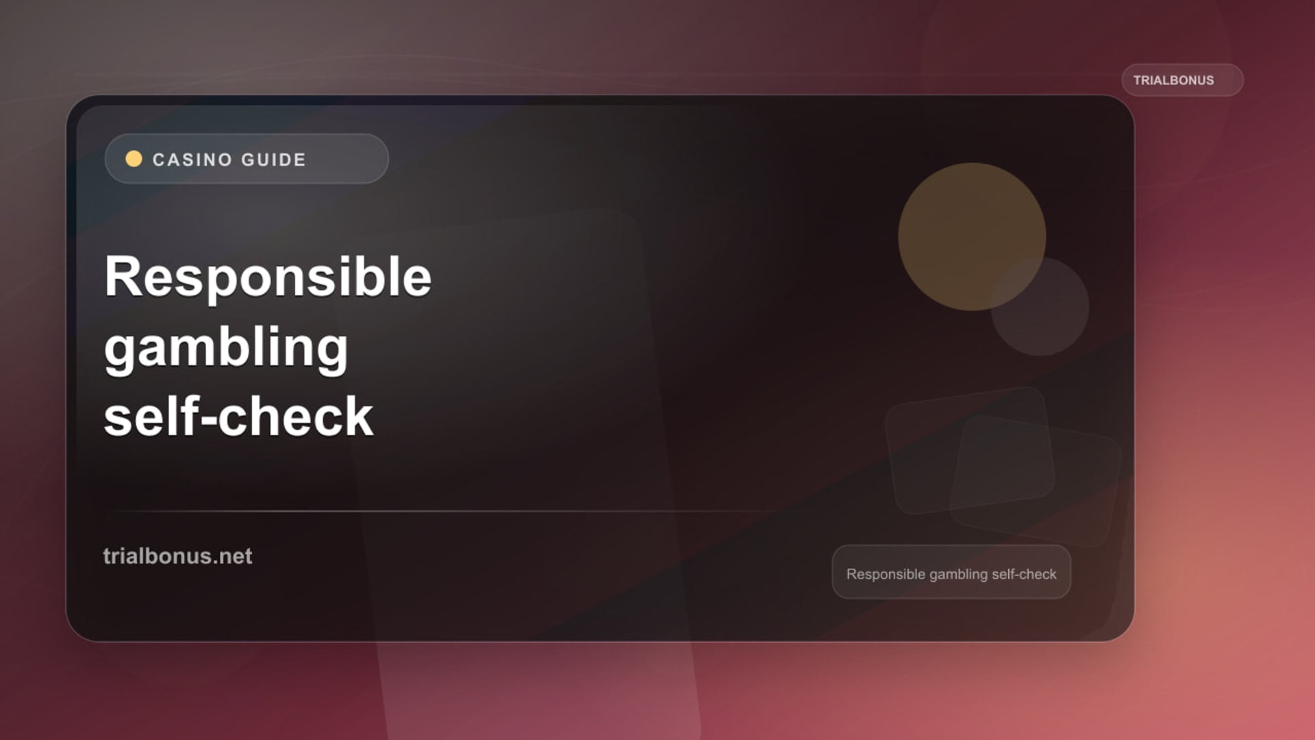 Responsible Gambling Self-Check UK review