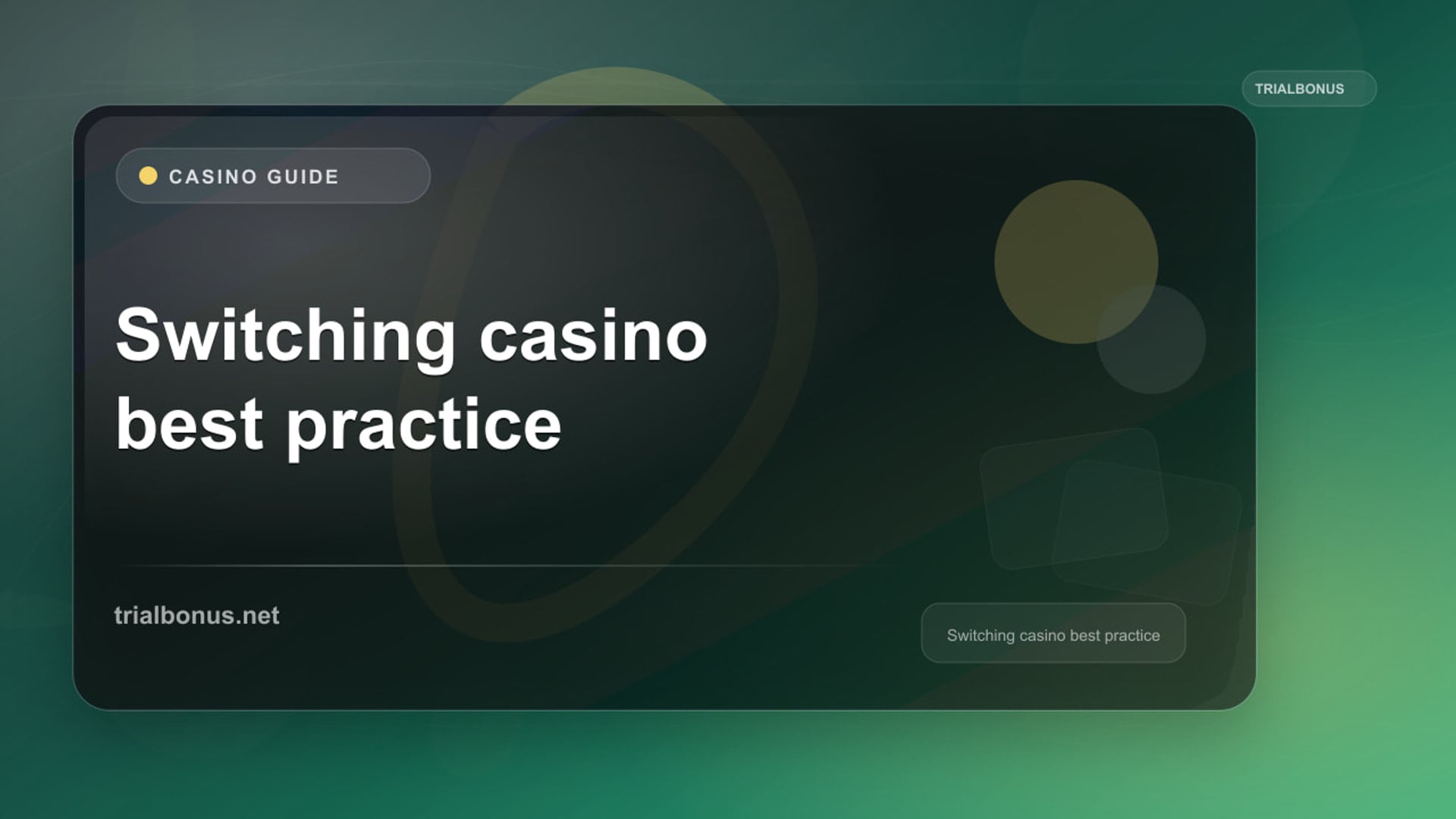 Switching casino UK guide best practice Guide review