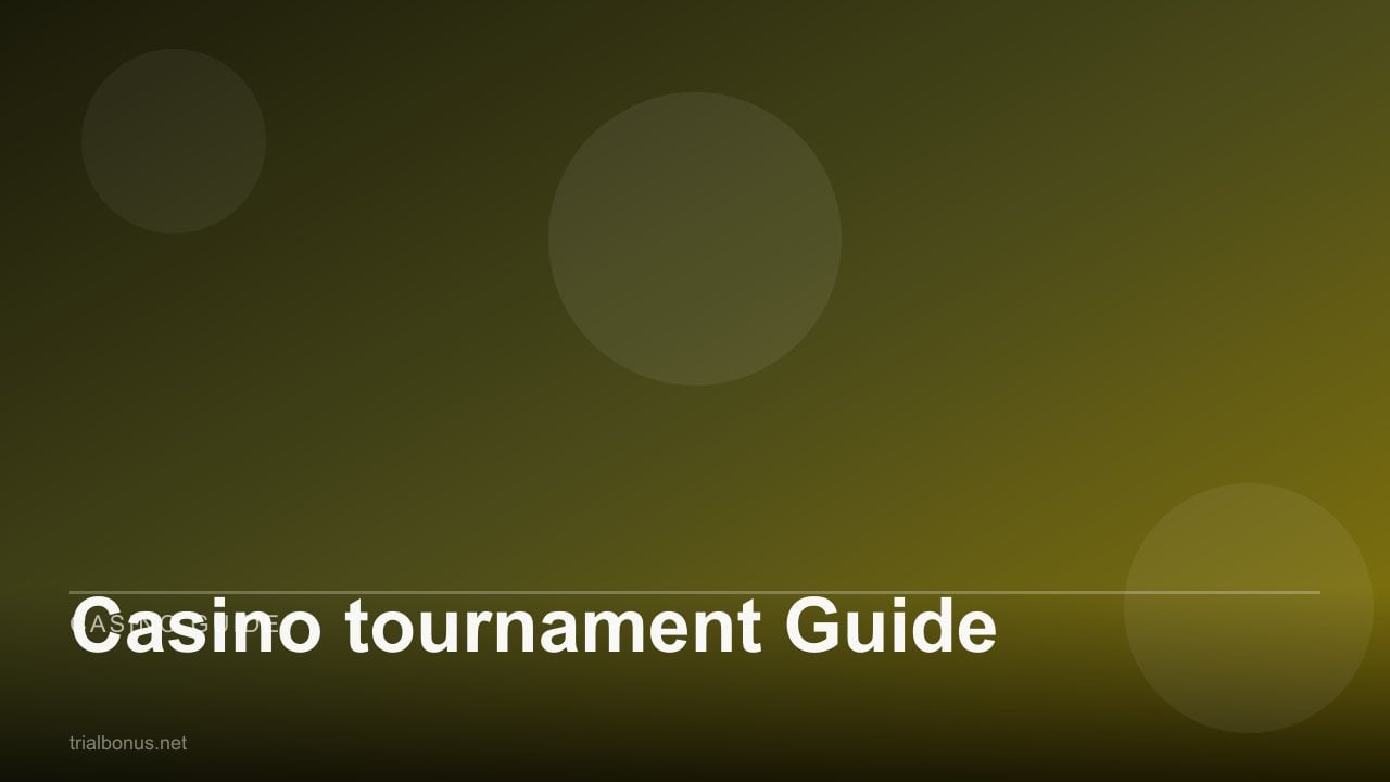 Casino tournament Guide review