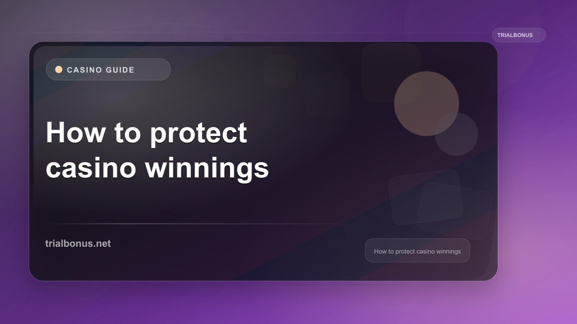 Casino Winnings Protection Guide review