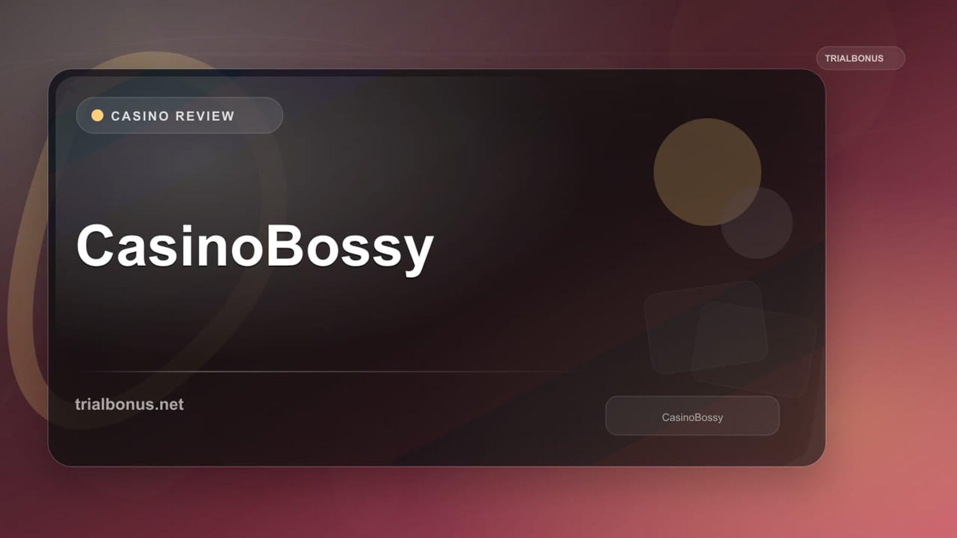 CasinoBossy review