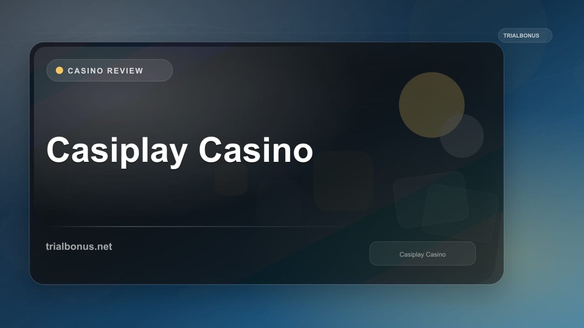 Casiplay Casino review