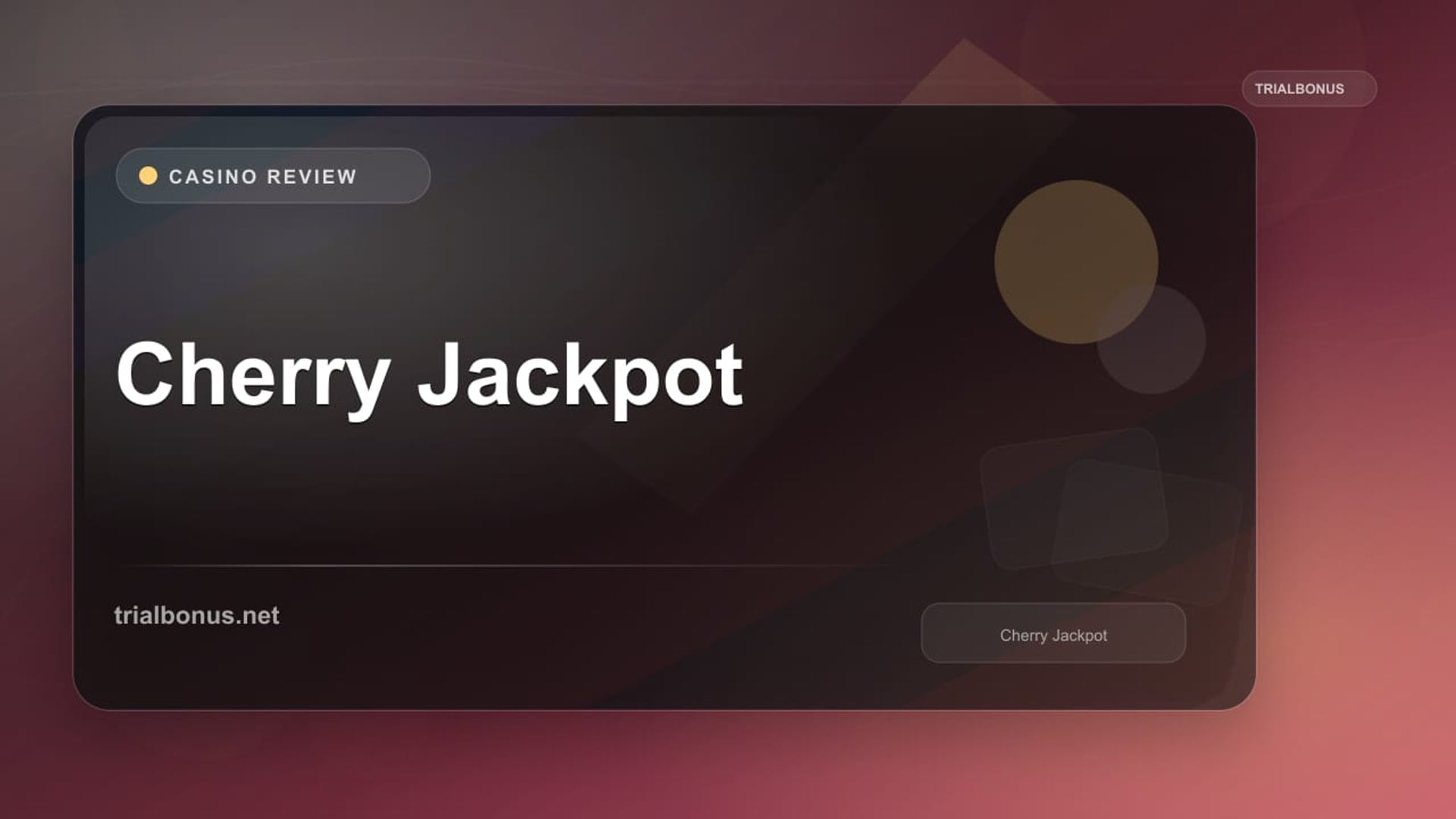 Cherry Jackpot review