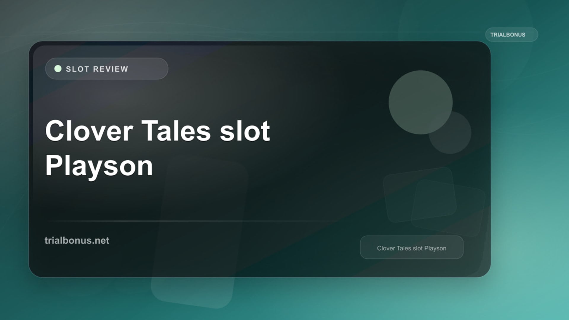 Clover Tales Slot: What to Check Before Playing review