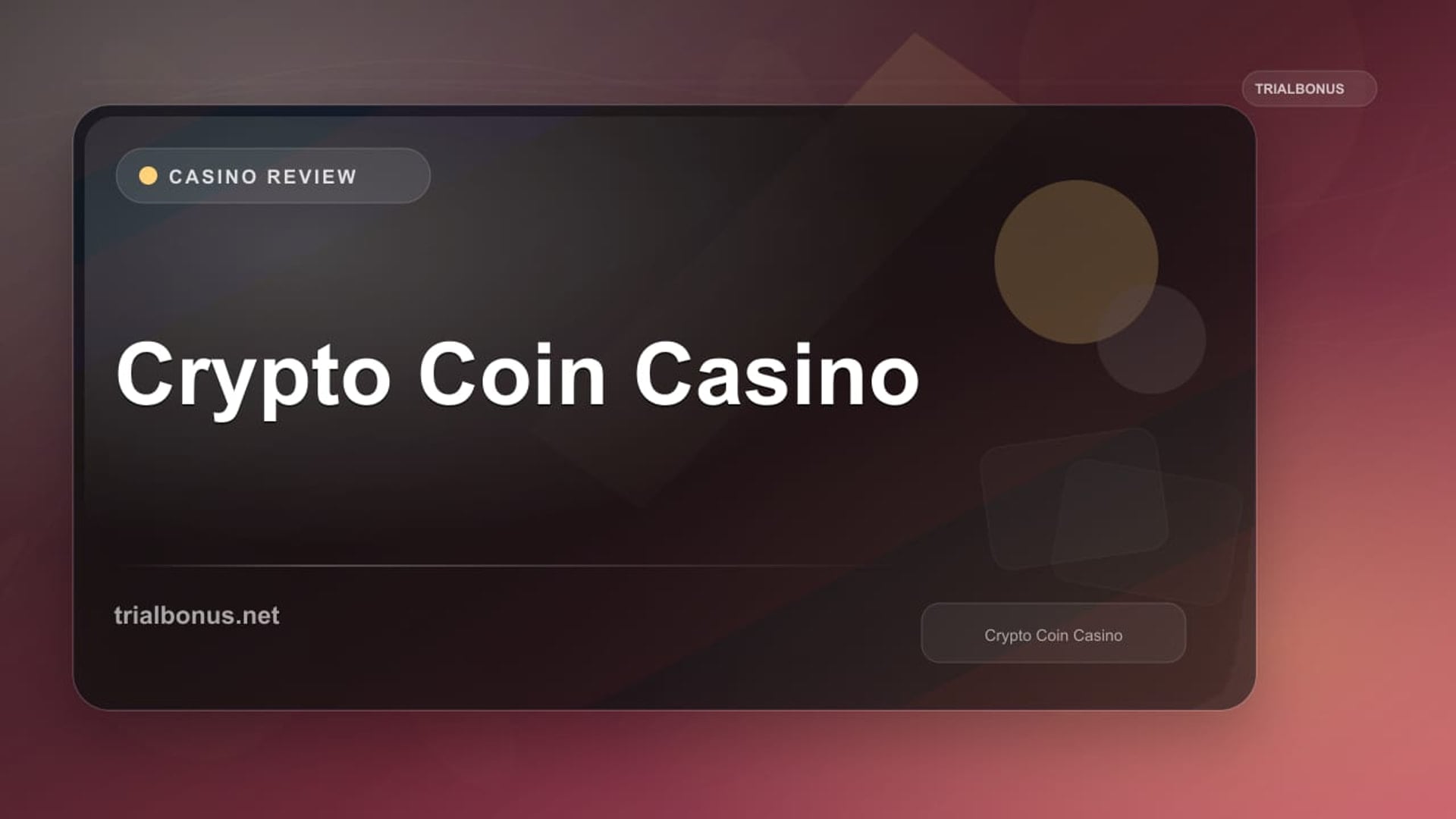 Crypto Coin Casino review